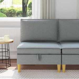vidaXL Sofa cu Depozitare Țesătură imagine
