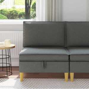 vidaXL Sofa cu Depozitare Țesătură imagine