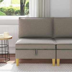 vidaXL Sofa cu Depozitare Țesătură imagine