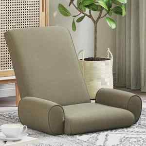 vidaXL Scaun de podea Kaki 68 x 51 x 56 cm Catifea texturată imagine