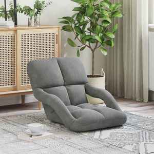 vidaXL Scaun de podea Gri închis 58 x 62 x 58 cm Catifea imagine