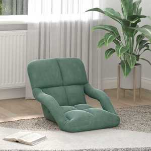 vidaXL Scaun de podea Verde Mării 58 x 62 x 58 cm Catifea imagine