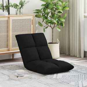 vidaXL Scaun de podea Negru 50 x 61 x 57 cm țesătură imagine