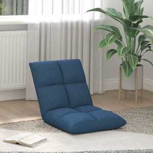 vidaXL Scaun de podea albastru 50 x 61 x 57 cm țesătură imagine