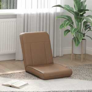 vidaXL Scaun de podea Cappuccino 50 x 73 x 60 cm Piele artificială imagine