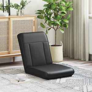 vidaXL Scaun de podea Negru 50 x 73 x 60 cm Piele artificială imagine