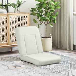 vidaXL Scaun de podea Alb 50 x 73 x 60 cm Piele artificială imagine