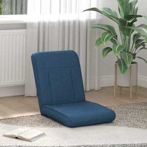 vidaXL Scaun de podea albastru 50 x 73 x 60 cm țesătură imagine