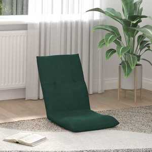 vidaXL Scaun de podea Verde închis 46 x 50 x 61 cm Catifea imagine
