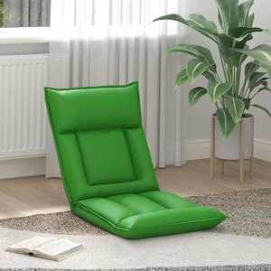 vidaXL Scaun de podea Gri 55 x 61 x 70 cm Piele artificială imagine