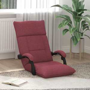vidaXL Scaun de podea Roșu Vin 66 x 66 x 80 cm țesătură imagine
