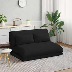 vidaXL Scaun de podea Negru 110 x 82 x 55 cm țesătură imagine