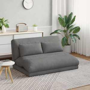 vidaXL Scaun de podea Gri închis 110 x 82 x 55 cm Catifea imagine