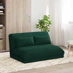 vidaXL Scaun de podea Verde închis 110 x 82 x 55 cm Catifea imagine