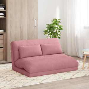 vidaXL Scaun de podea Roz 110 x 82 x 55 cm Catifea imagine