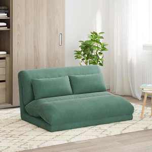 vidaXL Scaun de podea Verde Mării 110 x 82 x 55 cm Catifea imagine