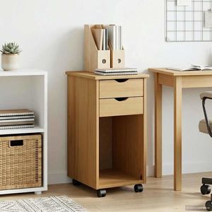 vidaXL Cabinet mobil Maro Miere 34 x 39 x 65, 5 cm Lemn masiv de pin imagine