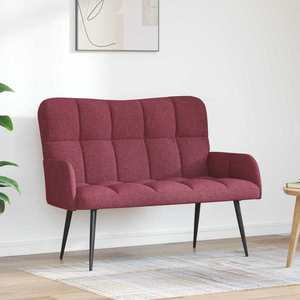 vidaXL Canapea cu două locuri bordo 115 x 61 x 87 cm țesătură imagine