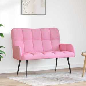 vidaXL Canapea cu două locuri Roz 115 x 61 x 87 cm țesătură imagine