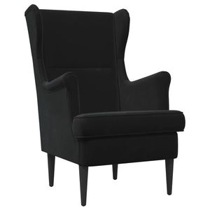 vidaXL fotoliu Negru Catifea imagine