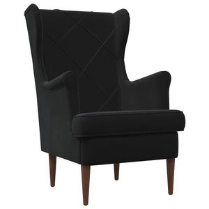 vidaXL fotoliu Negru Catifea imagine