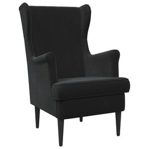 vidaXL fotoliu Negru Catifea imagine