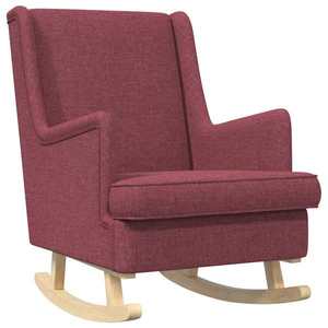 vidaXL Scaun balansoar Roșu Vin 62 x 80 x 85 cm țesătură imagine