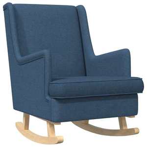 vidaXL Scaun balansoar albastru 62 x 80 x 85 cm țesătură imagine