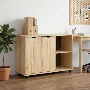 vidaXL Cabinet mobil Maro 100 x 39 x 65, 5 cm Lemn de pin masiv imagine