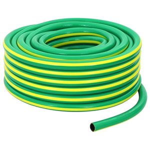 vidaXL Hidrant de grădină 5-straturi Verde și galben 1 / 2'' 30 m PVC imagine