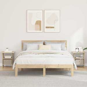 vidaXL Noptieră 2 pcs Stejar Sonoma 41 x 40 x 45 cm Lemn compozit imagine