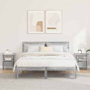 vidaXL Noptieră 2 pcs Gri Sonoma 41 x 40 x 45 cm Lemn compozit imagine