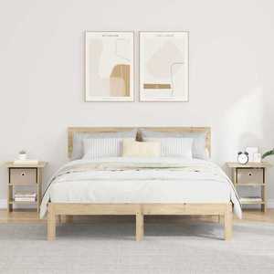 vidaXL Noptieră 2 pcs Stejar Sonoma 41 x 40 x 45 cm Lemn compozit imagine