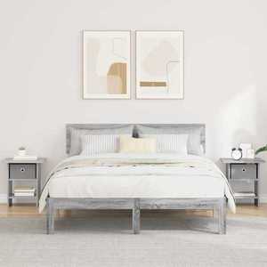 vidaXL Noptieră 2 pcs Gri Sonoma 41 x 40 x 45 cm Lemn compozit imagine
