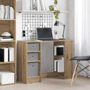 vidaXL Birou cu sertar Stejar Artizanal 100 x 40 x 75 cm Lemn compozit imagine