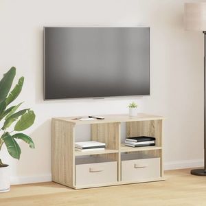 vidaXL Suport pentru TV cu sertar Stejar Sonoma 79 x 40 x 48 cm imagine