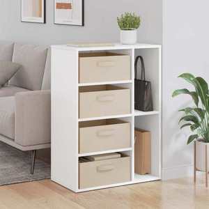 vidaXL Bufet cu sertar Alb 60 x 33, 5 x 84 cm imagine