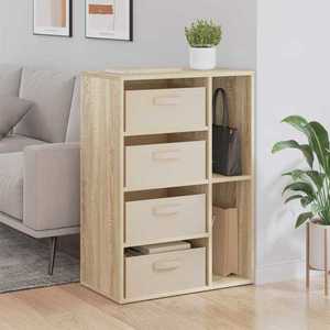 vidaXL Bufet cu sertar Stejar Sonoma 60 x 33, 5 x 84 cm imagine
