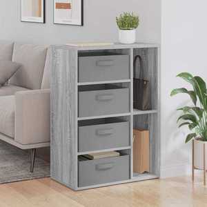 vidaXL Bufet cu sertar Gri Sonoma 60 x 33, 5 x 84 cm imagine