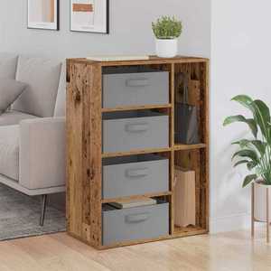 vidaXL Bufet cu sertar Lemn vechi 60 x 33, 5 x 84 cm imagine