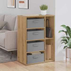 vidaXL Bufet cu sertar Stejar Artizanal 60 x 33, 5 x 84 cm imagine