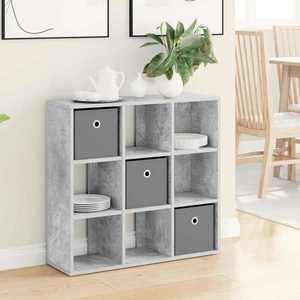 vidaXL Bufet cu sertar Gri din beton 73, 5 x 24 x 69, 5 cm imagine