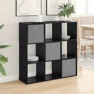 vidaXL Bufet cu sertar Stejar Negru 102 x 31 x 99, 5 cm imagine