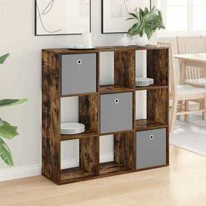 vidaXL Bufet cu sertar Stejar fumuriu 102 x 31 x 99, 5 cm imagine