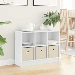 vidaXL Bufet cu sertar Alb 73, 5 x 22, 5 x 53, 5 cm imagine