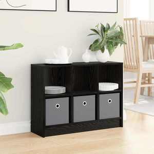 vidaXL Bufet cu sertar Stejar Negru 73, 5 x 22, 5 x 53, 5 cm imagine
