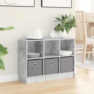 vidaXL Bufet cu sertar Gri din beton 73, 5 x 22, 5 x 53, 5 cm imagine