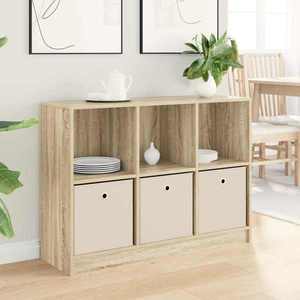 vidaXL Bufet cu sertar Stejar Sonoma 102 x 32 x 73, 5 cm imagine