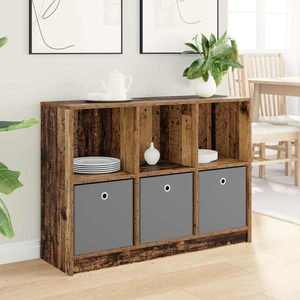 vidaXL Bufet cu sertar Lemn vechi 102 x 32 x 73, 5 cm imagine
