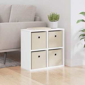 vidaXL Bufet cu sertar Alb 49, 5 x 22 x 47 cm imagine